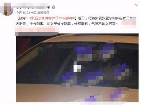 张亚东与绯闻女友车内激吻被拍？曾两度被拍到进出酒店疑有新恋情 每日头条