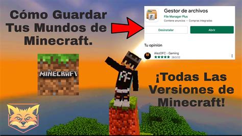 Quieres Guardar Tu Mundo de Minecraft No Sabes Cómo Guardar Tus