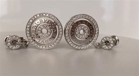 Bulgari Cerchi Astrale Diamond White Gold Bvlgari Earrings For Sale At