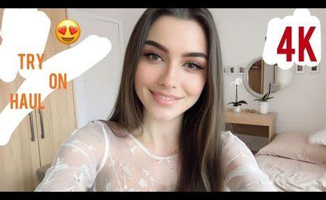 Try On Haul Transparent Mesh Lingerie Realistic Natural Try On Movement Videos Try On