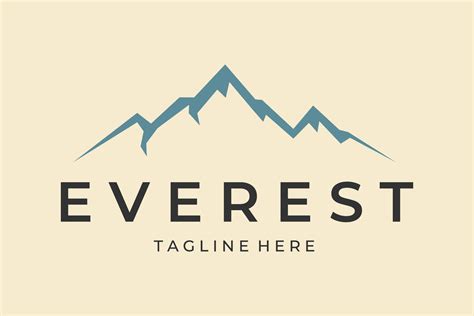 Everest Mountain Logo Vector Design Grafik Von Hfz Creative Fabrica