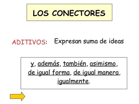 Conectores Textuales Conectores Aditivos