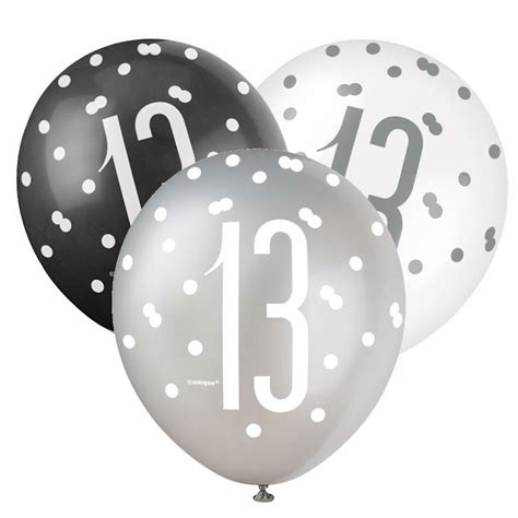 13th Birthday Mixed Balloons 13th Birthday Party Decorations - Etsy