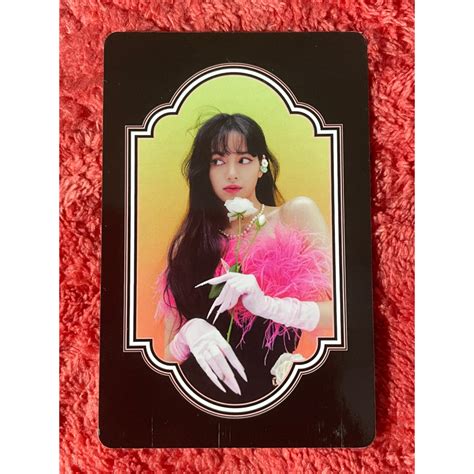 Official Photocard Pc Lisa Blackpink Album Lalisa Gold Black How You