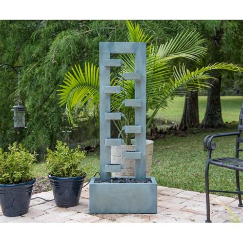 Wade Logan Hand Crafted Outdoor Metal Weather Resistant Floor Fountain