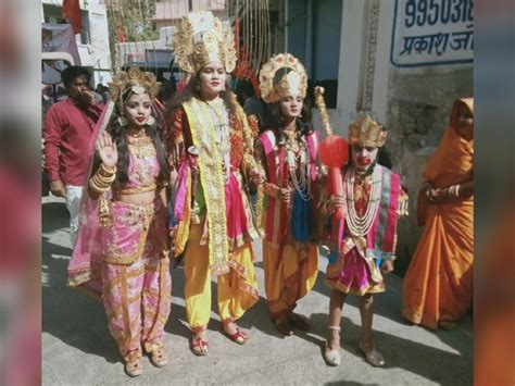 Procession Taken Out On Ram Navami In Rajasthans Pali रामनवमी पर निकाली भव्य शोभायात्रा जय