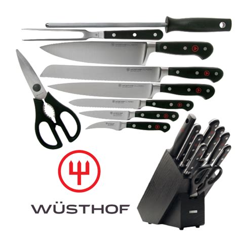 Wüsthof Classic 9 Piece Knife Block Set Rev Comps