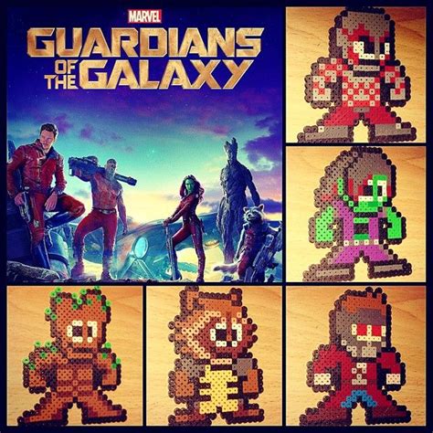 Guardians Of The Galaxy Mega Man Style Perler Beads By Pr1mee1gh7 Perler Bead Art Perler