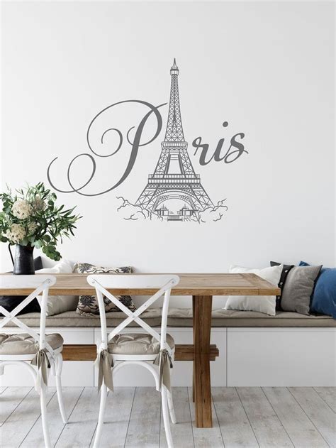 Paris Eiffel Tower Wall Decal Paris Wall Decor Eiffel Tower Etsy In