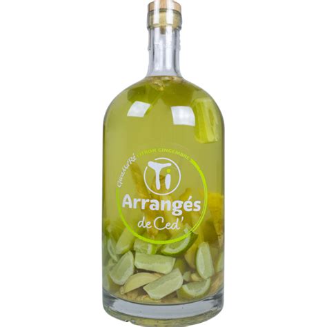 Rhum Arrang Ti Arranges De Ced Gwamar Citron Gingembre L