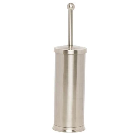 Giagni Vernon Brushed Nickel Metal Toilet Brush Holder In The Toilet