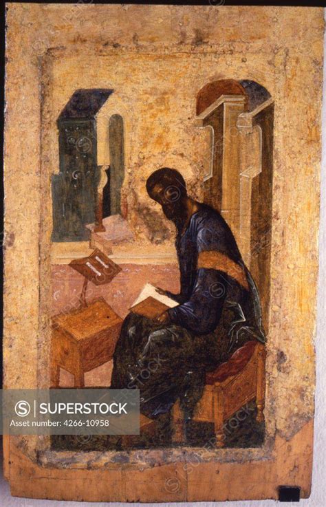 St Matthew Evangelist By Andrei Rublev Tempera On Panel