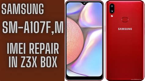 Samsung Galaxy A10s A107f U8 U9 Repair Imei And Patch Cert In Z3x Box World In First Youtube