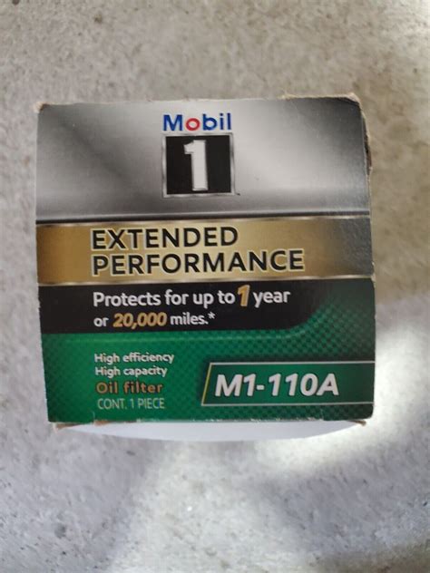 MOBIL M1 110 Cross Reference Oil Filters Oilfilter Crossreference