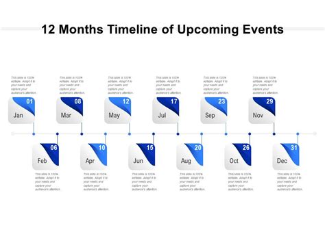 12 Month Timeline Template Powerpoint