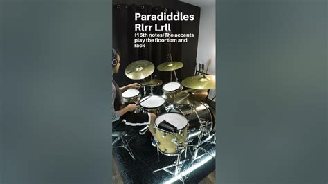 Beginner Drummers Warm Up On The Drums Using Paradiddles Shorts