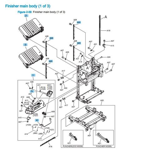 Hp M855 M880 Laser Printer Part Diagrams