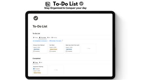 To Do List Notion Template