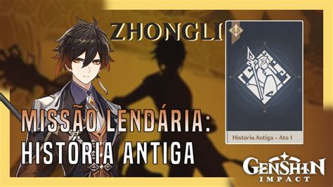 Missão Lendária História Antiga Zhongli Genshin Impact Youtube