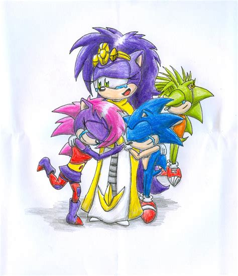 sonic underground together as a family by udiszabi on DeviantArt