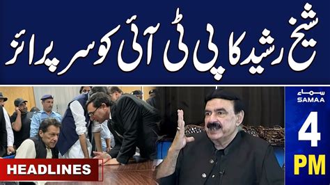 Samaa News Headlines 4pm Sheikh Rasheed Surprise 20 Dec 2023