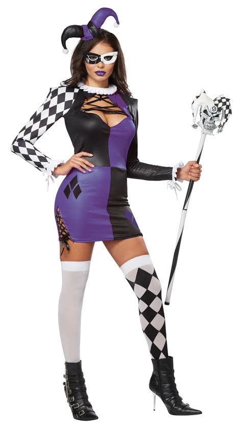 Adult Naughty Jester Woman Costume 45 99 The Costume Land