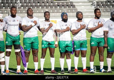 Burkina Faso Team During The Rugby Africa Cup World Cup