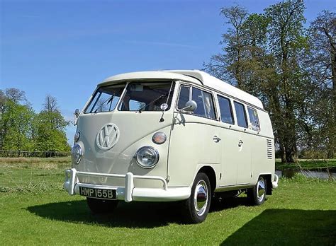 Volkswagen Vw Camper Classic Camper Van 1964 White Photos Framed