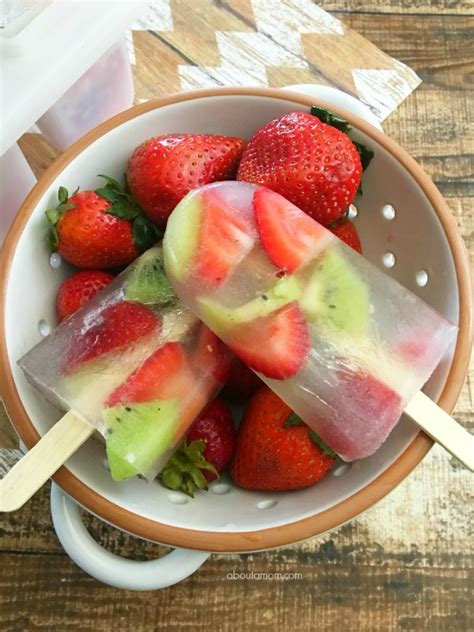 Healthy Strawberry Kiwi Ice Pops Recipe