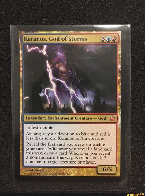 Keranos God Of Storms Legendary Enchantment Creature God