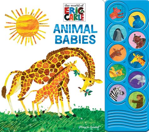 World Of Eric Carle Animal Babies 10 Button Sound Book Pi Kids Play