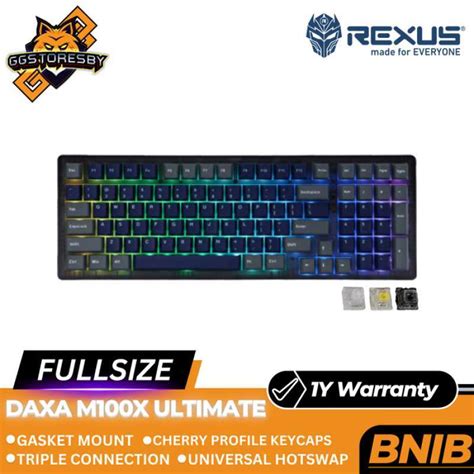 Promo Rexus Daxa M X Ultimate Wireless Mechanical Gaming Keyboard