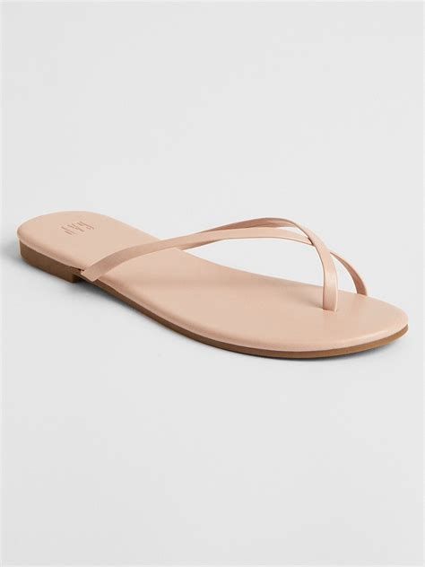 Vegan Leather Flip Flops Gap Factory