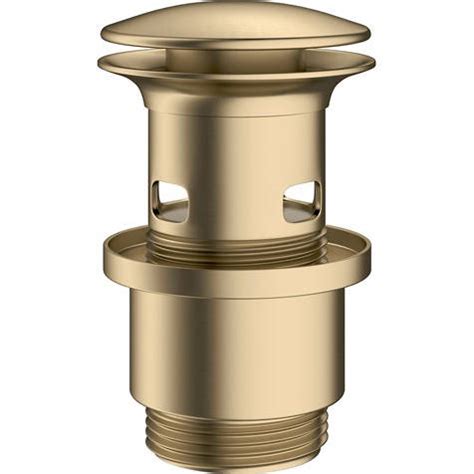 Crosswater MPRO Slotted Click Clack Basin Waste Brushed Brass