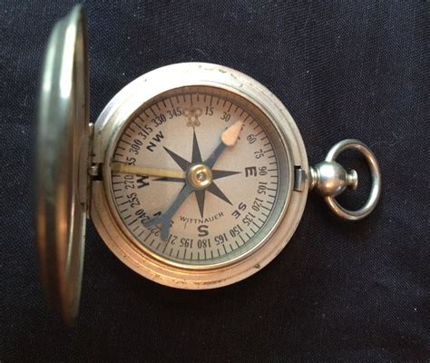 Antique Pocket Compass Longines Wittnauer 1941