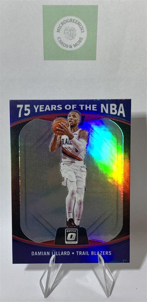 Donruss Optic Damian Lillard Years Of The Nba Silver Prizm