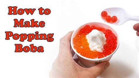 How To Make Popping Boba The Science Of Spherification Youtube