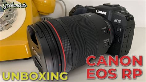 Canon Eos Rp Mirrorless Camera And Rf 24 105mm Lens Unboxing Youtube