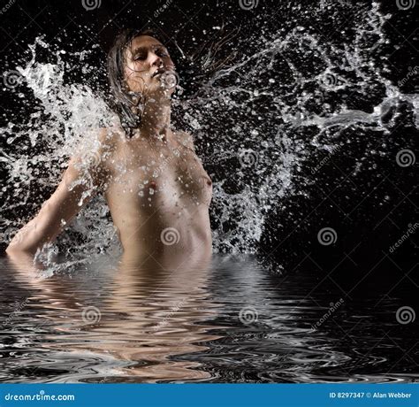 Nude Water Splash Stock Image Image Of Motion Pool Girl