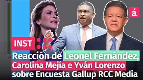 Reacción de Leonel Fernández Carolina Mejía e Yván Lorenzo sobre