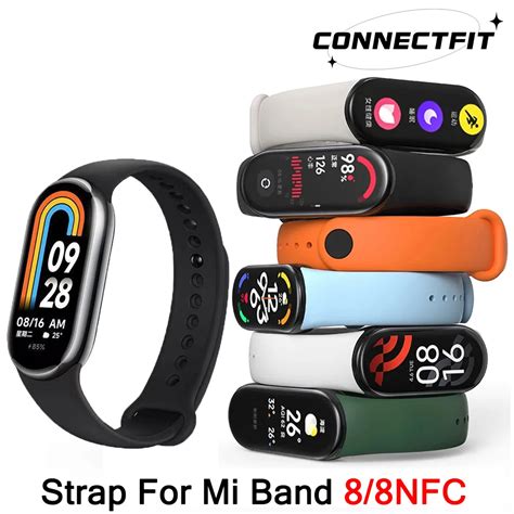 Strap For Mi Band 8 Bracelet Xiaomi Mi Band 8 Strap Silicone Sport