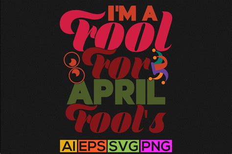 Im A Fool For April Fools Greeting Card April Fools Lettering