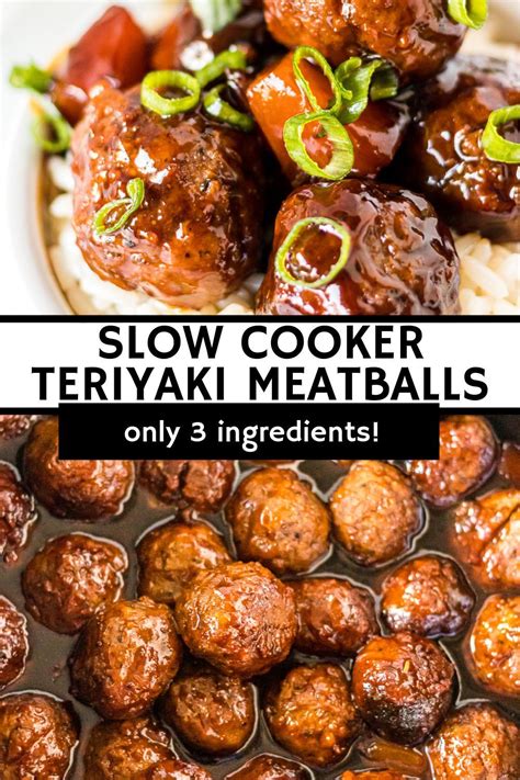 Teriyaki Meatballs Crockpot Slow Cooker Teriyaki Meatball Recipes