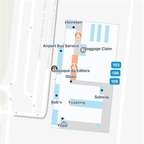 Sao Paulo Airport Terminal 1 Map & Guide