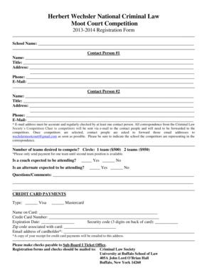 Fillable Online Wings Buffalo Competition Registration Form