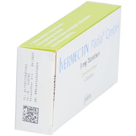 IVERMECTIN Pädia GmbH 3 mg Tabletten 4 St shop apotheke