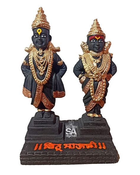 Buy S A Gifts Sai Amrut Vitthal Rukmini Stand Idols Statue For Pooja