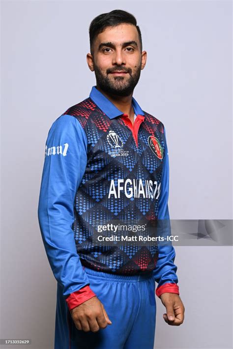 Hashmatullah Shahidi Of Afghanistan Poses For A Portrait Ahead Of The