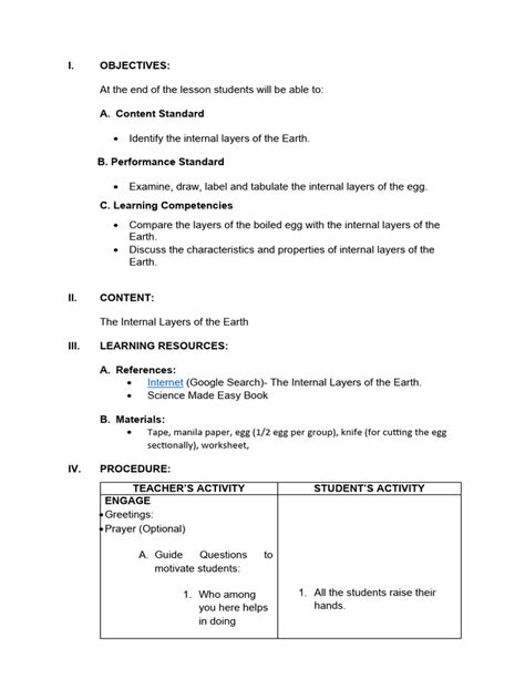 Lesson Plan Science | PDF