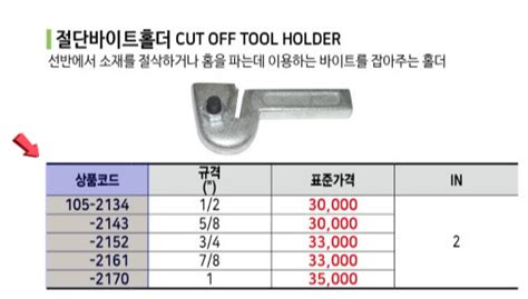 절단바이트홀더 주문품78 디바이스마트